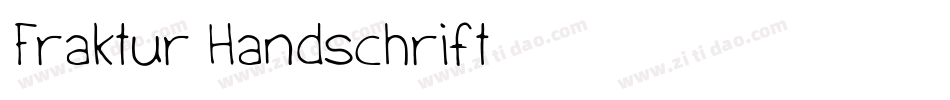 Fraktur Handschrift字体转换